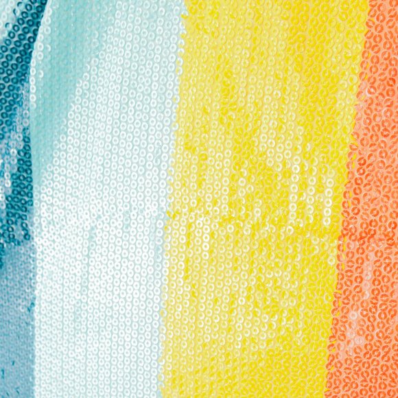 Olivia Rubin Penelope Rainbow Stripe Sequin Skirt - Picture 6 of 9